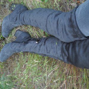 NEW Sesto Meucci Gray Over the Knee Boots